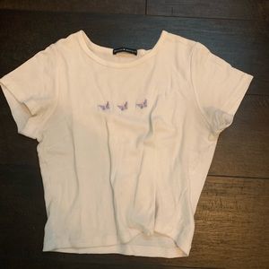 brandy butterfly baby tee